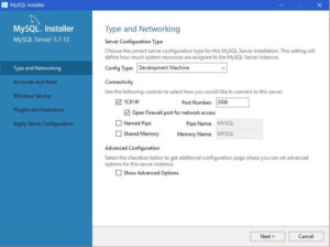 MySQL Database Installation