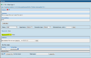 TestLink Test Management Tool