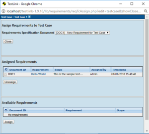 TestLink Test Management Tool